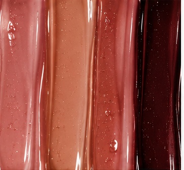 Glossy lip colour swatches